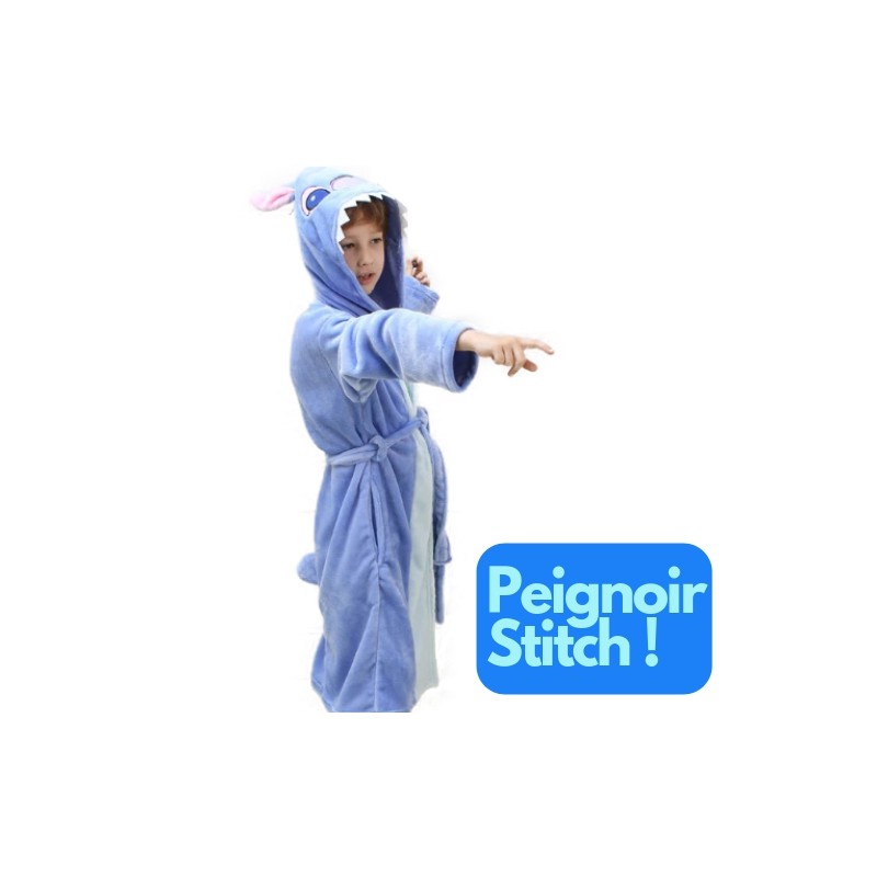 Acheter Robe de Chambre Stitch Original | Peignoir Stitch de Bain pas cher  : Enfant (Garçon & Fille)
