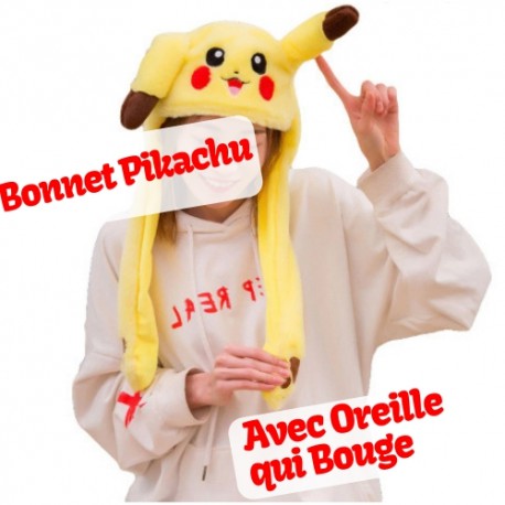 Bonnet Pikachu pas cher en vente pour Adultes (Homme & femme