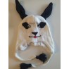 Bonnet avec grandes oreilles de lapin tricot