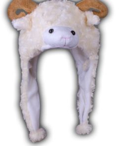 Bonnet mouton (Beige / Blanc / Rose)