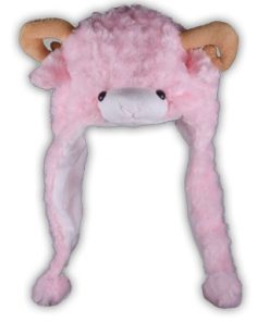 Bonnet mouton (Beige / Blanc / Rose)