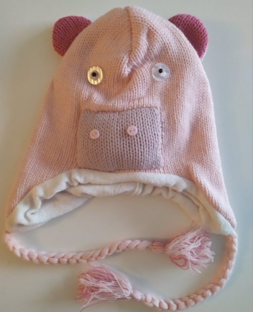 Bonnet cochon en tricot