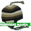 Bonnet péruvien bandes dégradées (marron)